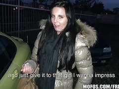 TubeChubby presents: Public pickups - young czech exhibitionist fucks for cash