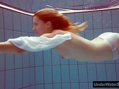 TubeChubby presents: Redhead in a white dress and sexy bikini