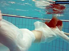 TubeChubby presents: Redhead diana hot and horny in a white dress