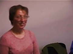 TubeChubby presents: Ugly lady fucks and licks old man's ass