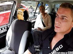 TubeChubby presents: Czech blonde rides taxi driver in the backseat