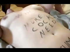 TubeChubby presents: Slut wife gets used from 2 men in bareback threesome