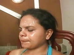 TubeChubby presents: Stupid slave eats spit, snot and ass of 4 girls