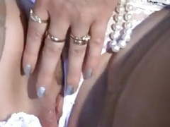 TubeChubby presents: Mature mom upskirt, flashing, fingering smooth shaved pussy