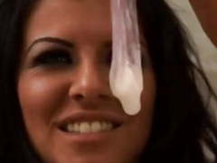 TubeChubby presents: Taryn drink cum from a condom