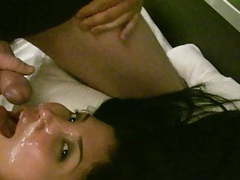TubeChubby presents: Asian gets a double facial and shows her husband on webcam