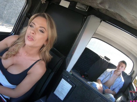 TubeChubby presents: Lucky passenger fucks wet pussy of horny taxi driver shalina devine