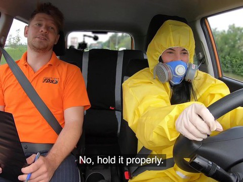 TubeChubby presents: Driving instructor fucks orgasmic pussy of skinny czech lexi dona