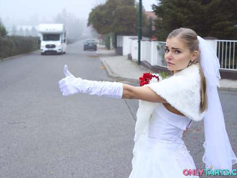 TubeChubby presents: Shock content sexy bride fucks random van driver on marriage day