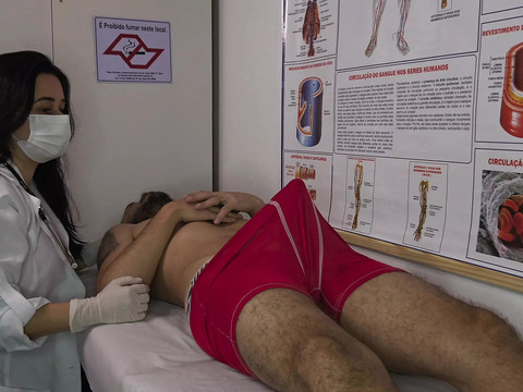 TubeChubby presents: Nurse gets excited by patient's erection