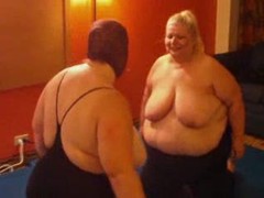 TubeChubby presents: Bbw babes wrestling for real